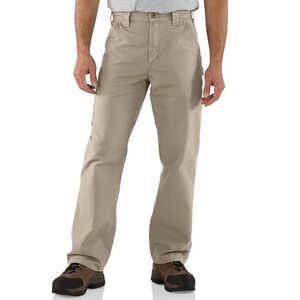 Mens Carhartt Dungaree Fit Tan Utility Pants Size 36X30